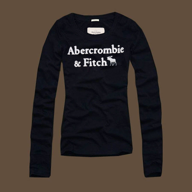 Abercrombie Fitch Mujeres De Cuello Redondo Largo Remera AF8111